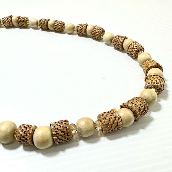 NEW Mare Sole Amore Beagle Necklace OS Festival Boho Natural Lagenlook Beachy - Picture 2 of 7